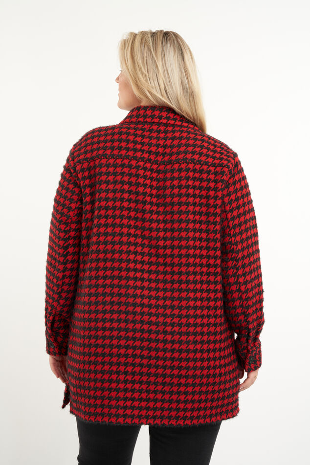 Shacket met pied-de-poule print image number 3