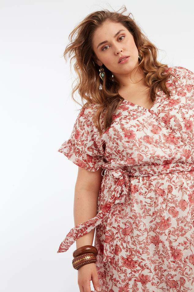 Lange jurk met bloemenprint image number 5