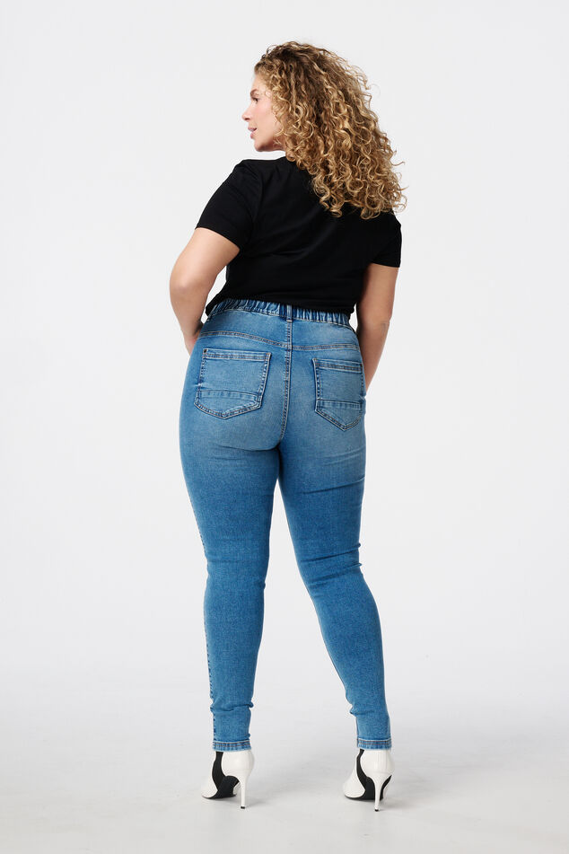 Tregging met denim look image number 3