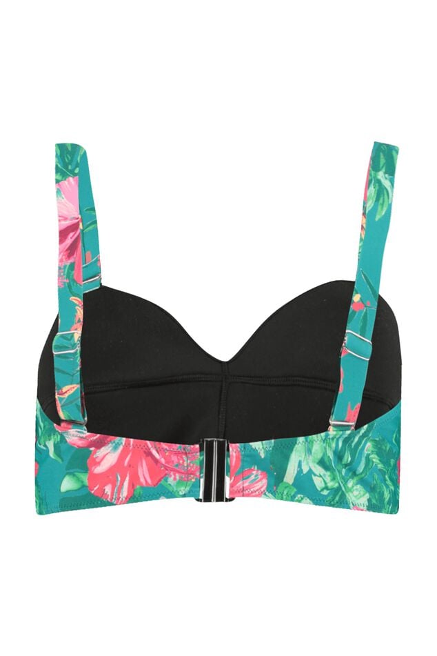 Bandeau bikini top met print image number 2
