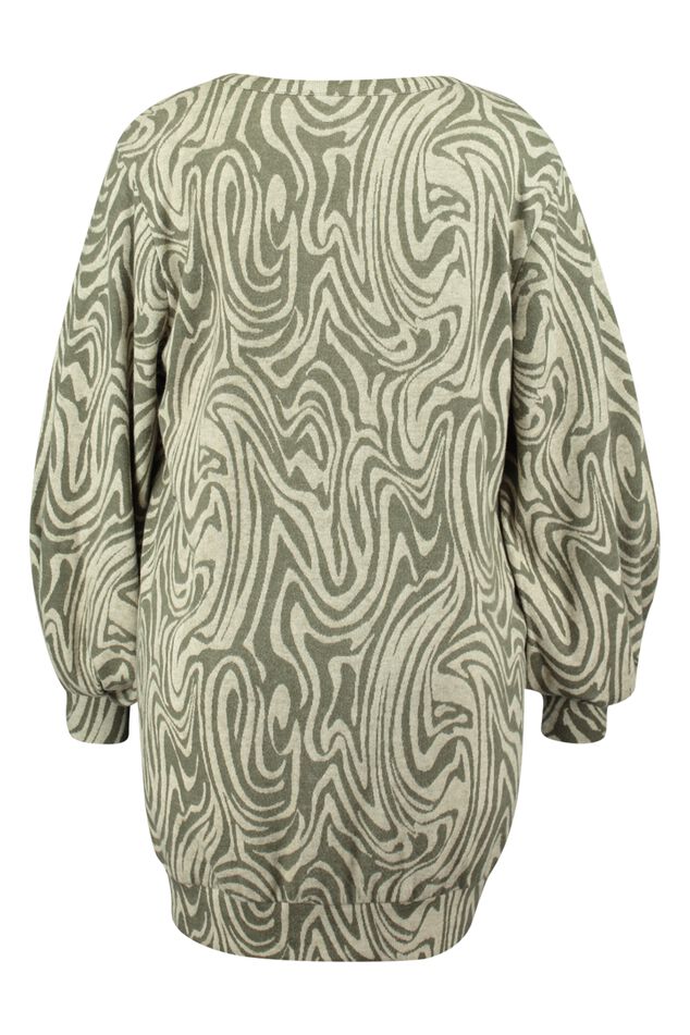 Lange trui met print image number 2