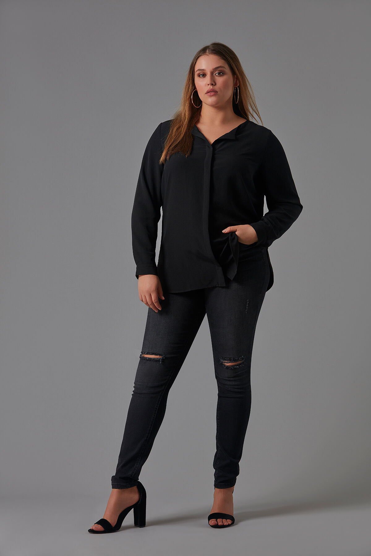 Soepelvallende blouse image number 3