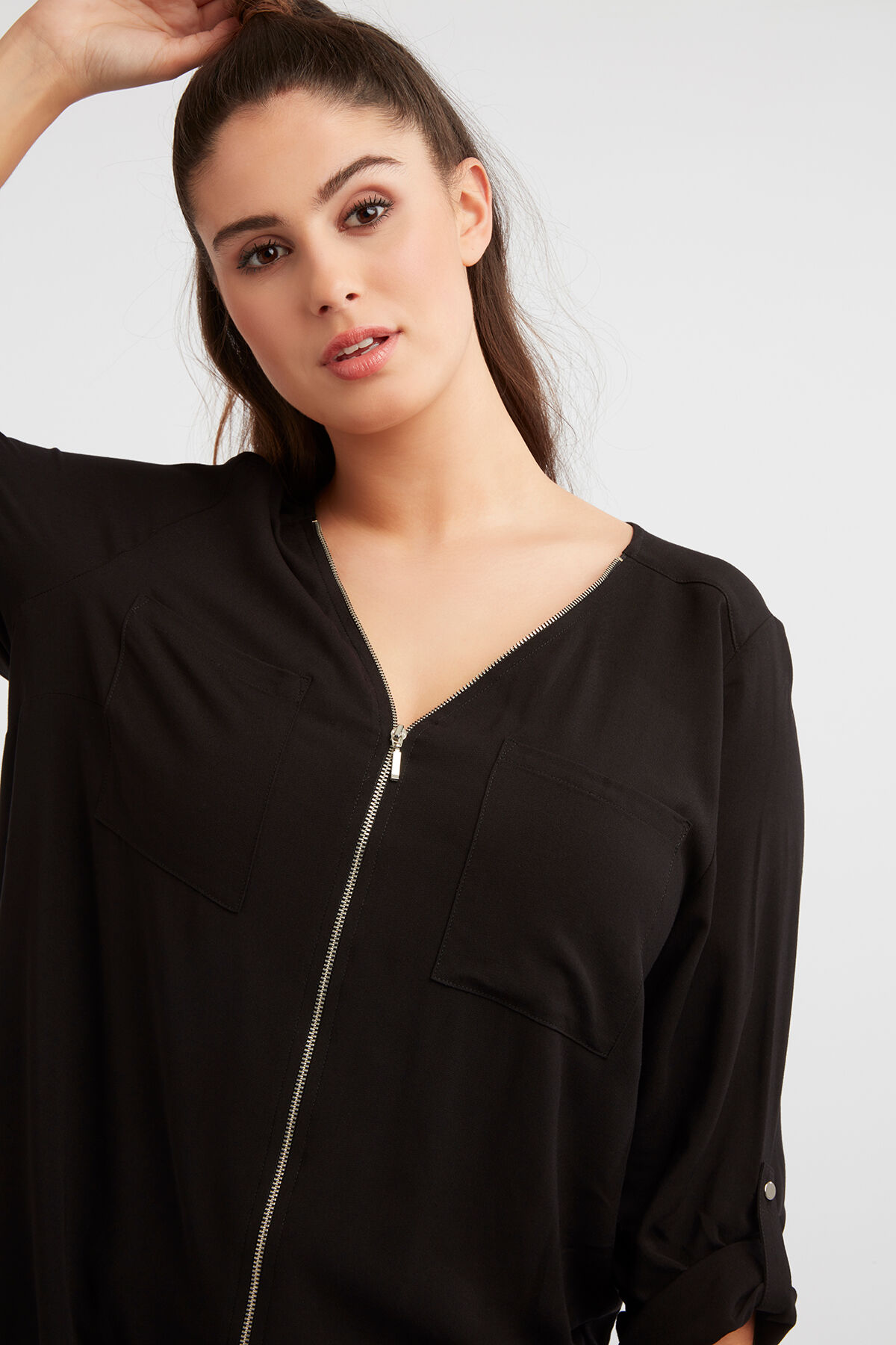 Top met rits discount dames