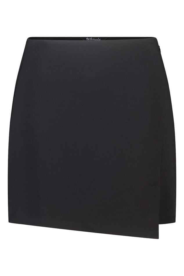 Rokje met overslag look en elastische taille image number 1