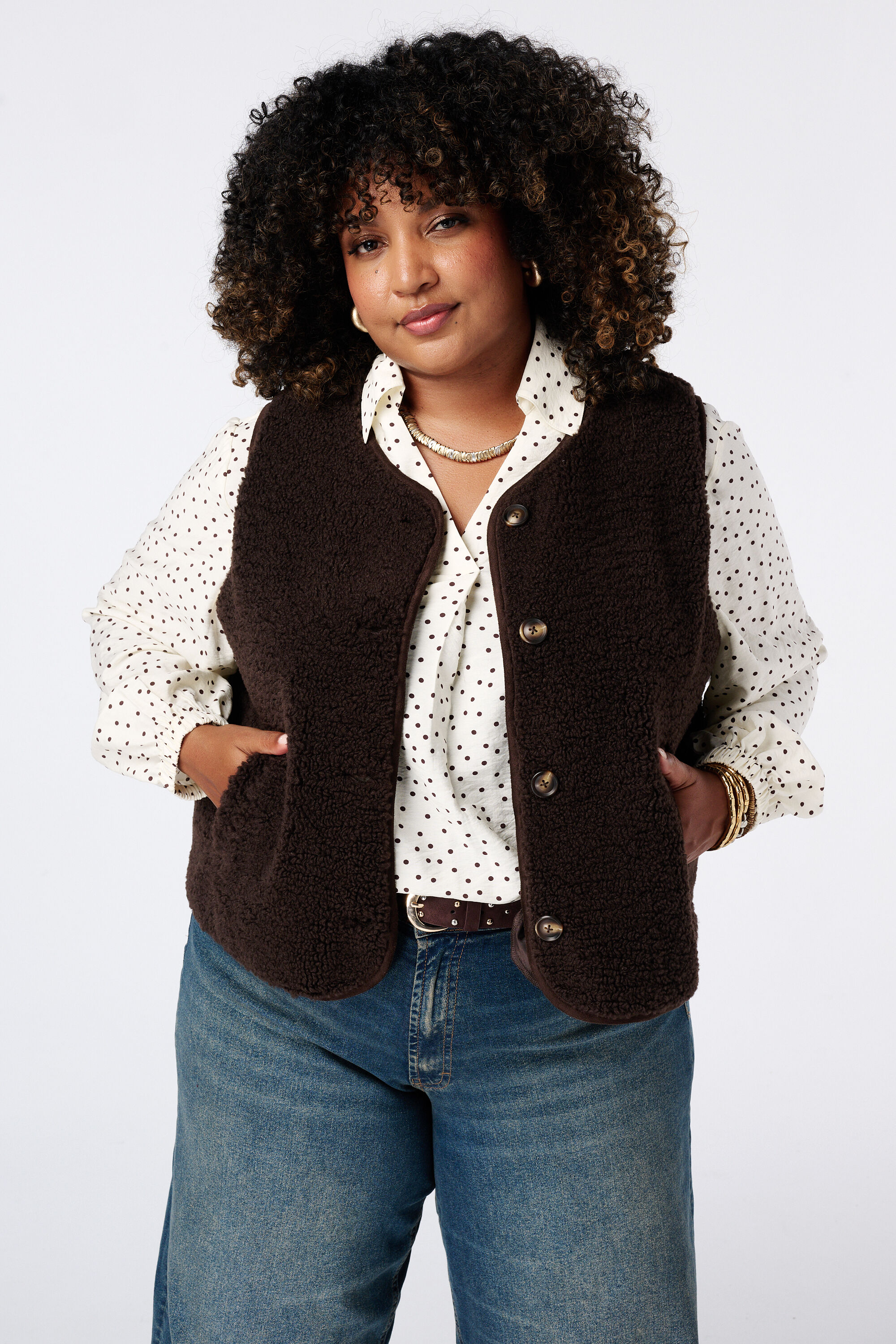 Teddy gilet image number 0