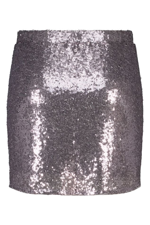 Pailletten rokje met overslag look image number 2