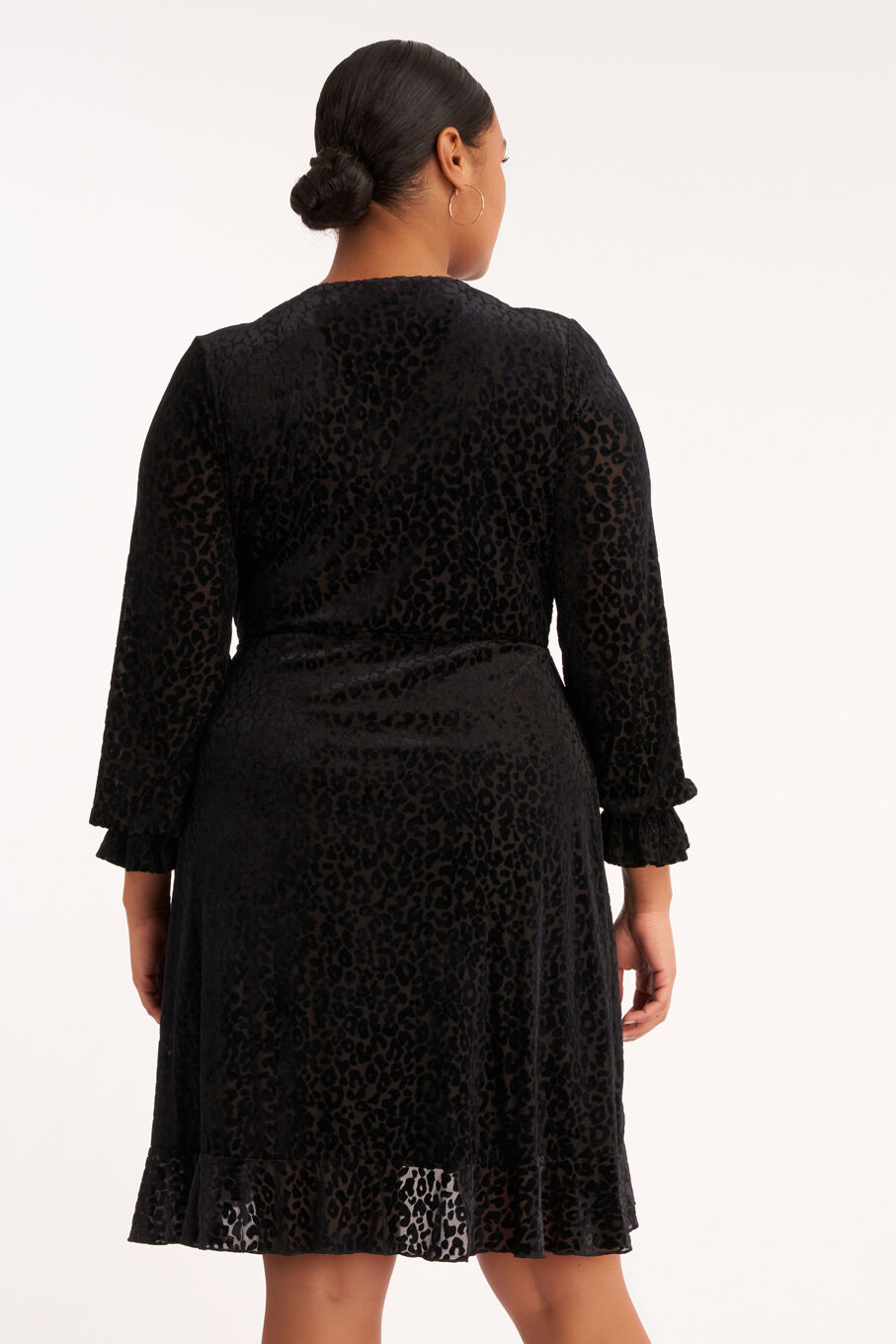 Robe portefeuille &agrave; imprim&eacute; l&eacute;opard image number 4