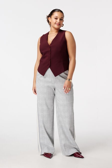 Pantalon large à carreaux Pantalon large à carreaux