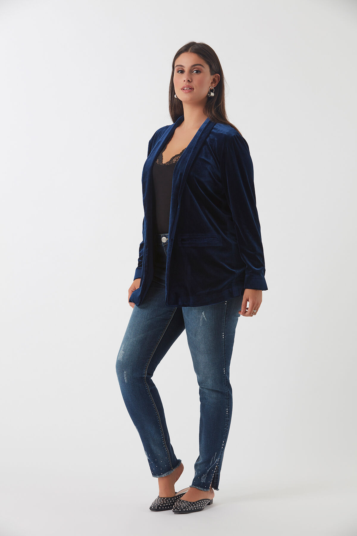 Velour blazer image number 4