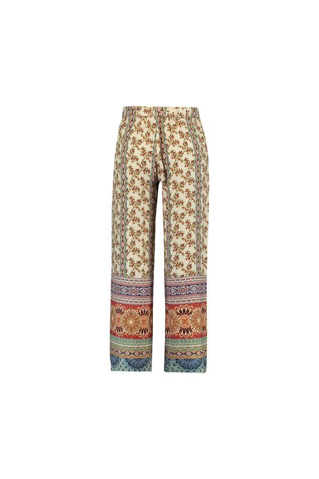 Wijdvallende broek met print image number 2