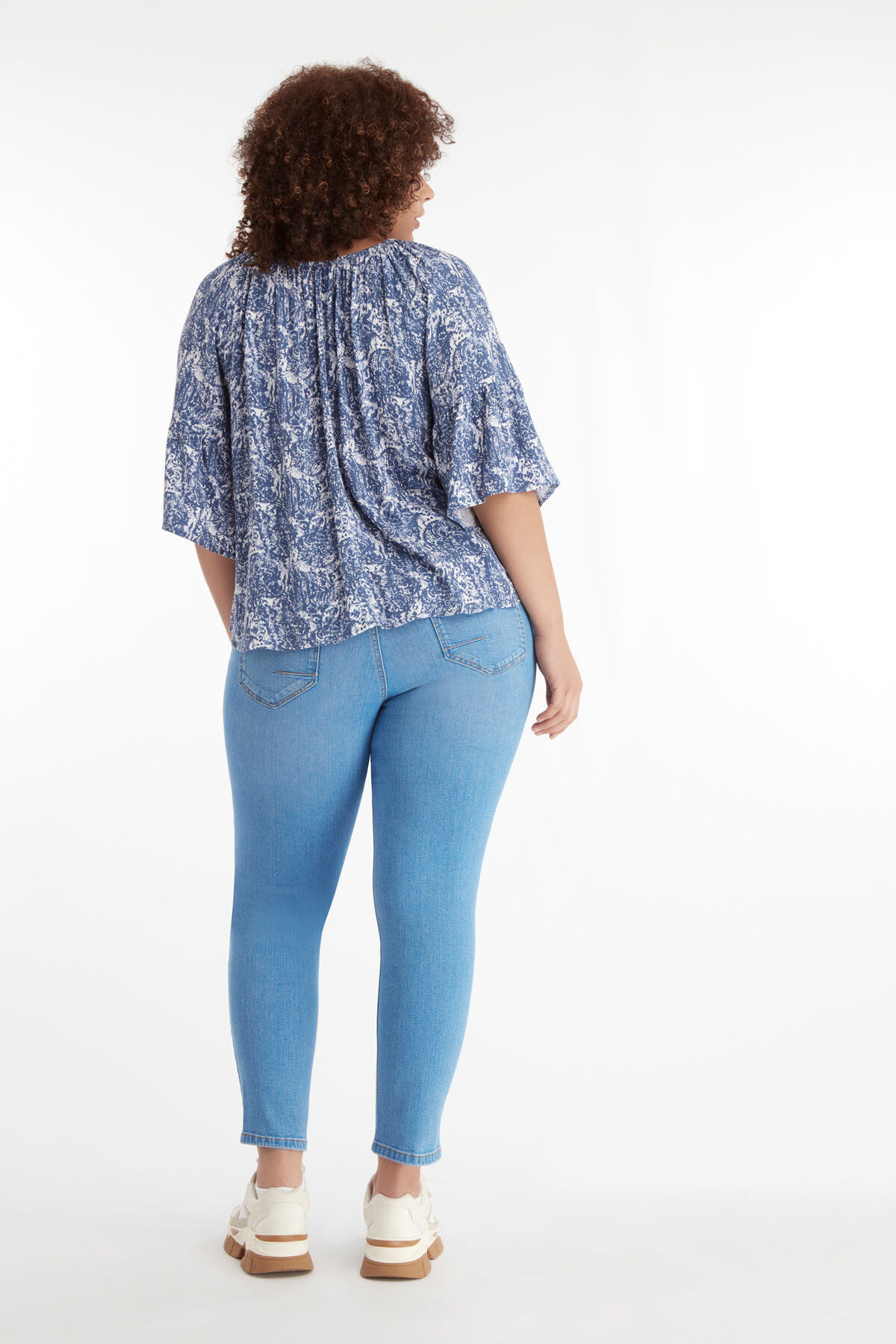 Chemisier &agrave; manches cloche image number 4