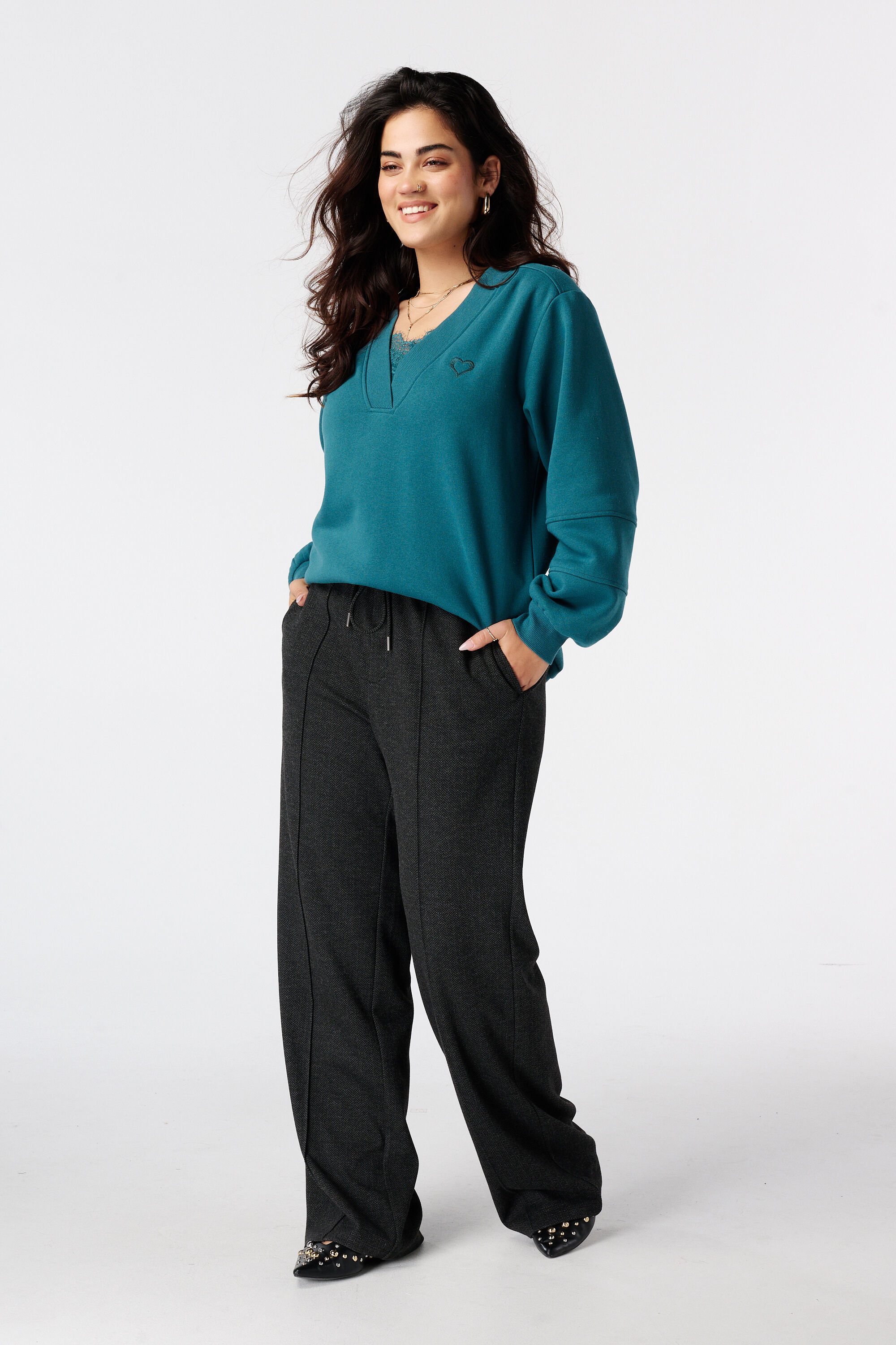 Sweater met v-hals image number 5