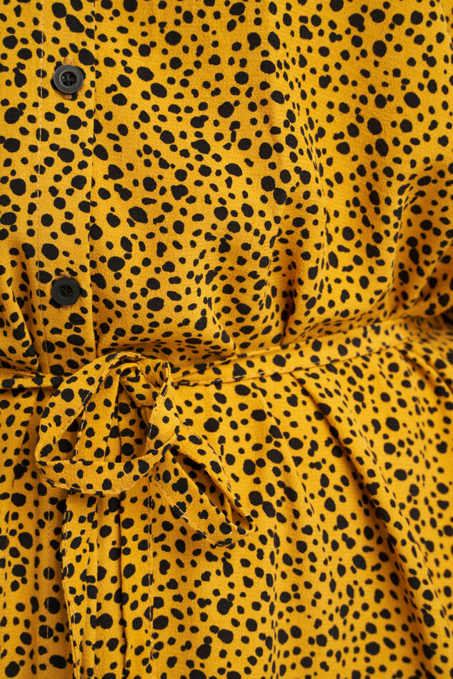 Maxi jurk met strikceintuur image number 5