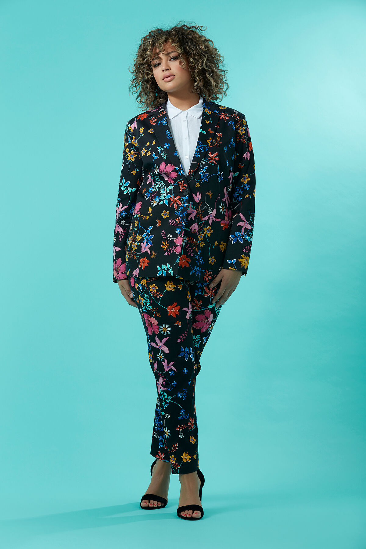Blazer met bloemenprint image number 4