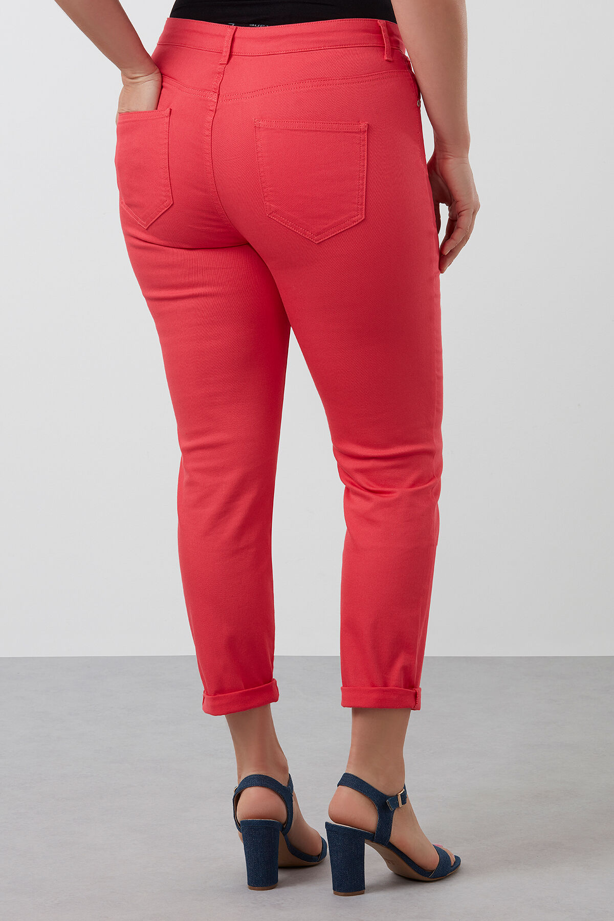 Twill broek in super skinny fit image number 3