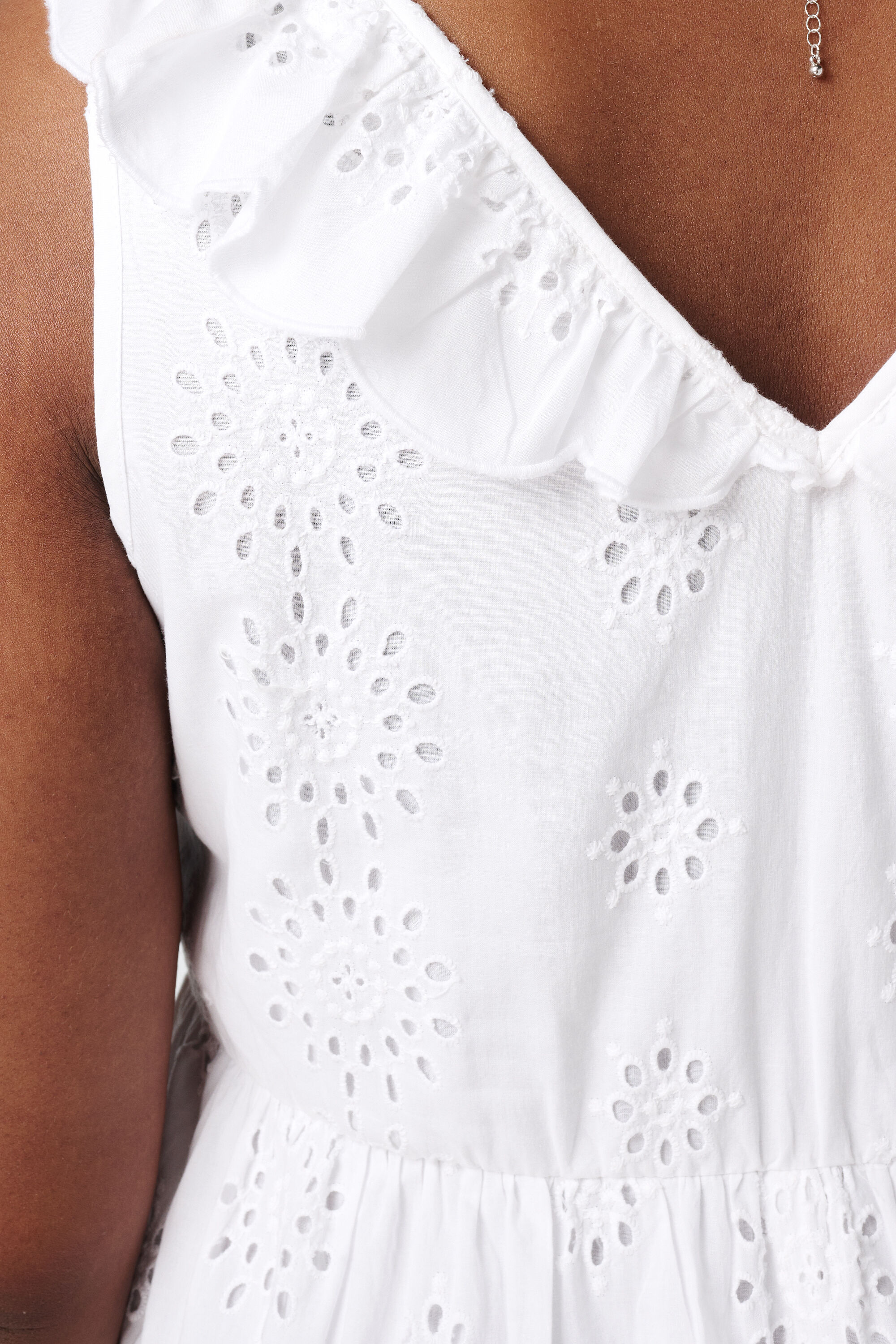 Jurk met broderie patroon image number 6