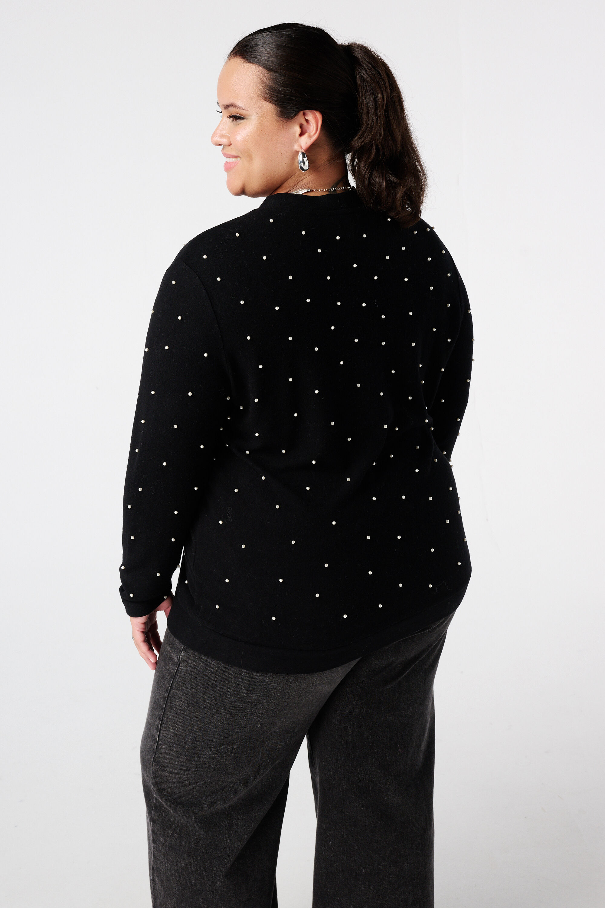 Vest met parels en knoopsluiting image number 3