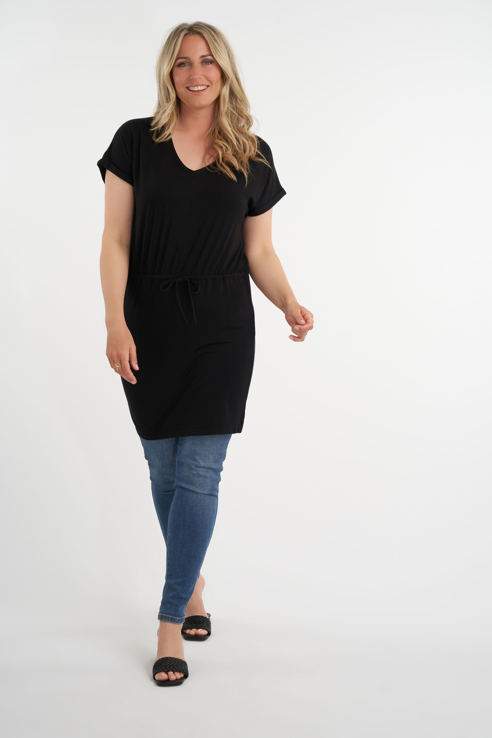 Lange tuniek met rijgdetail image number 4