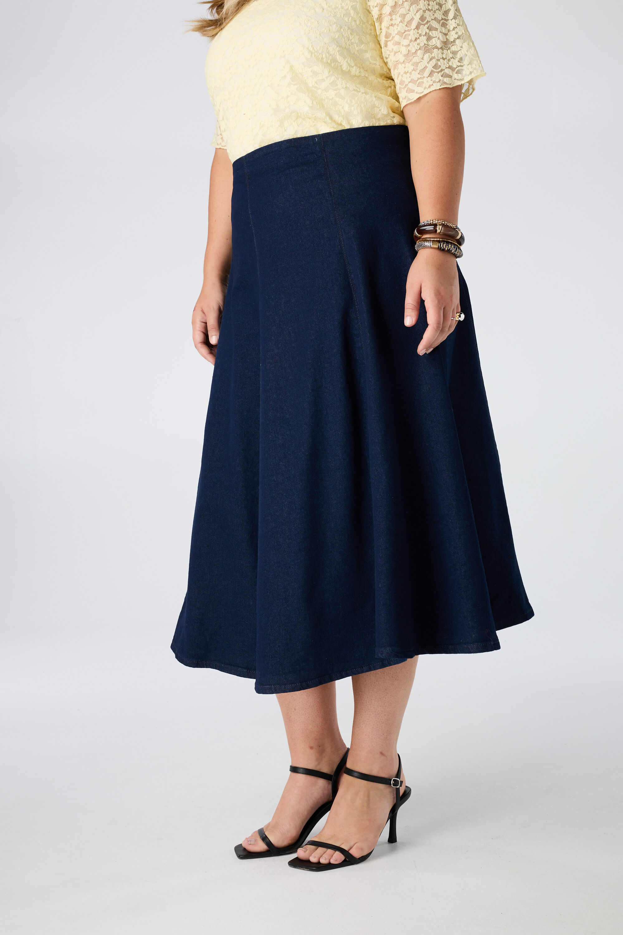 Denim midi rok image number 5
