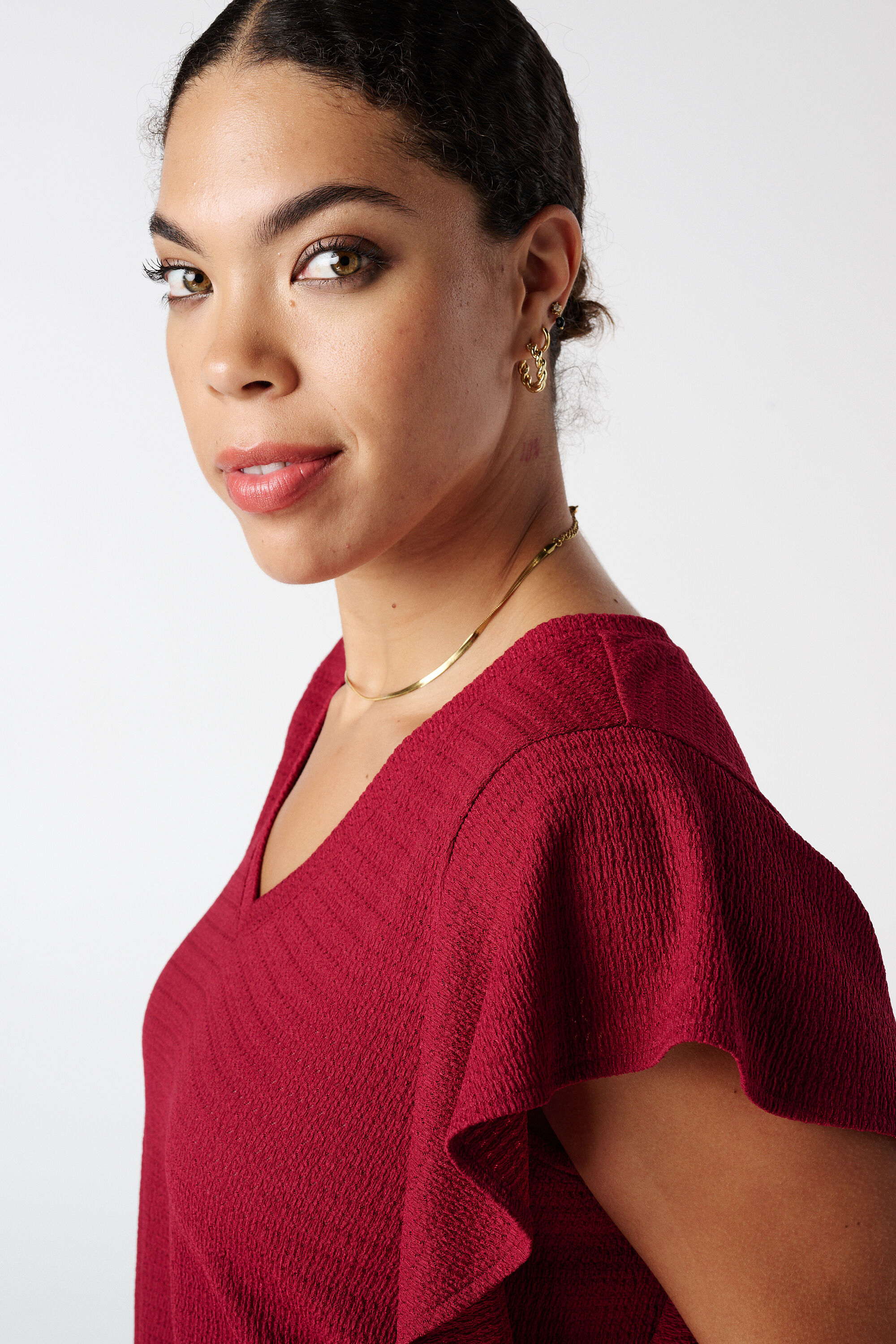 Haut avec manches papillon image number 4