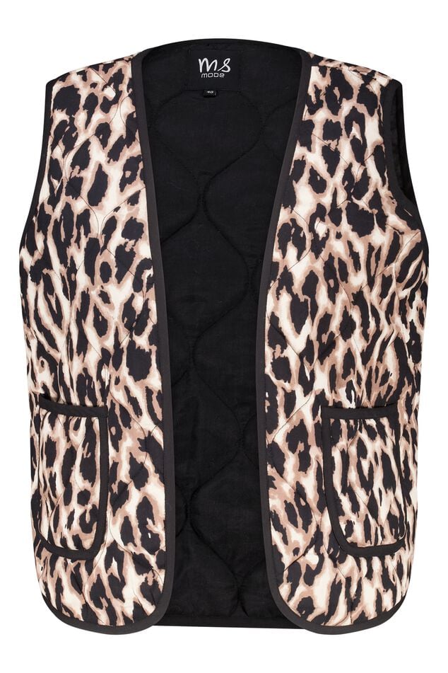 Gilet matelassé avec imprimé panthère image number 2