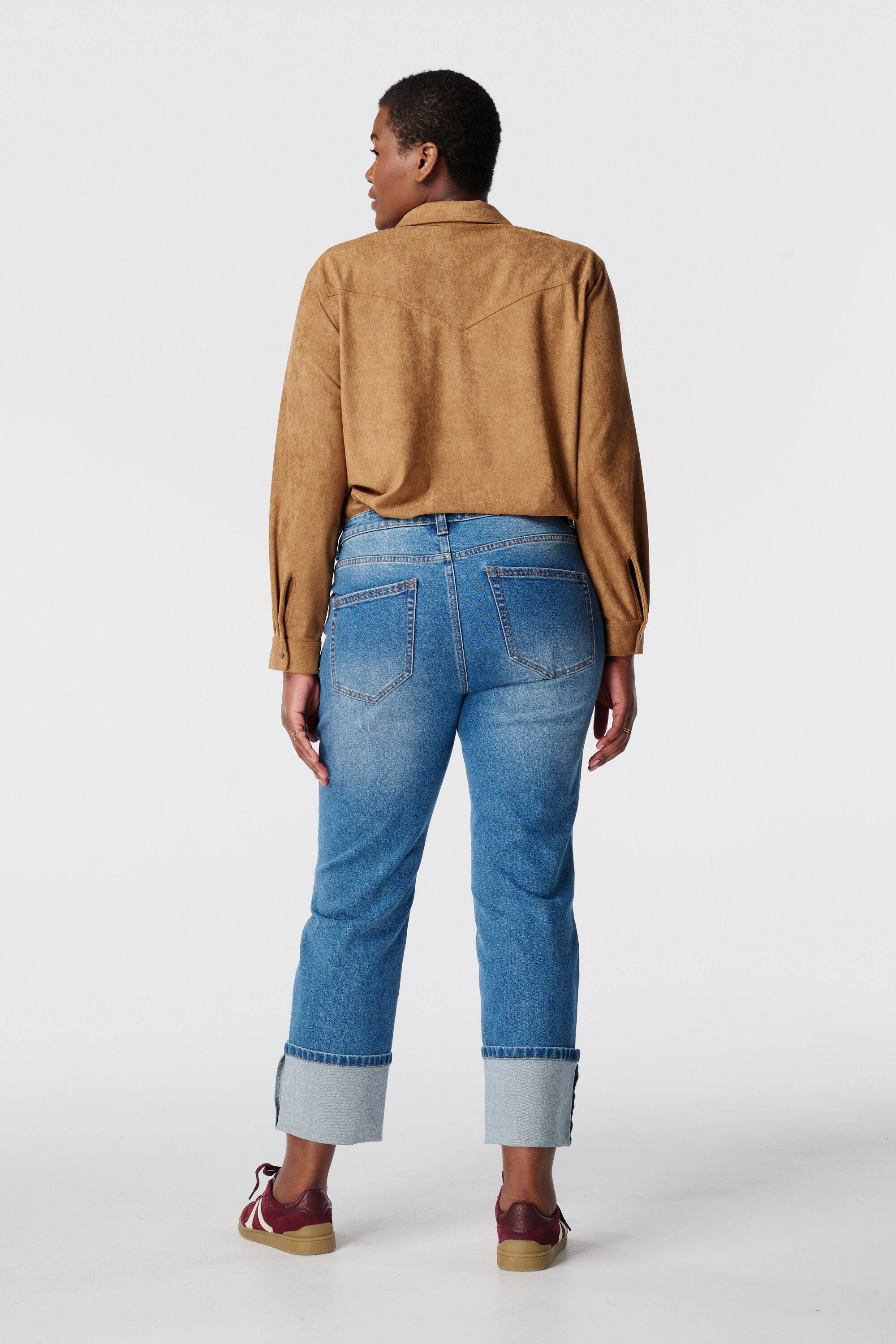 Recht jeans met omslag image number 3