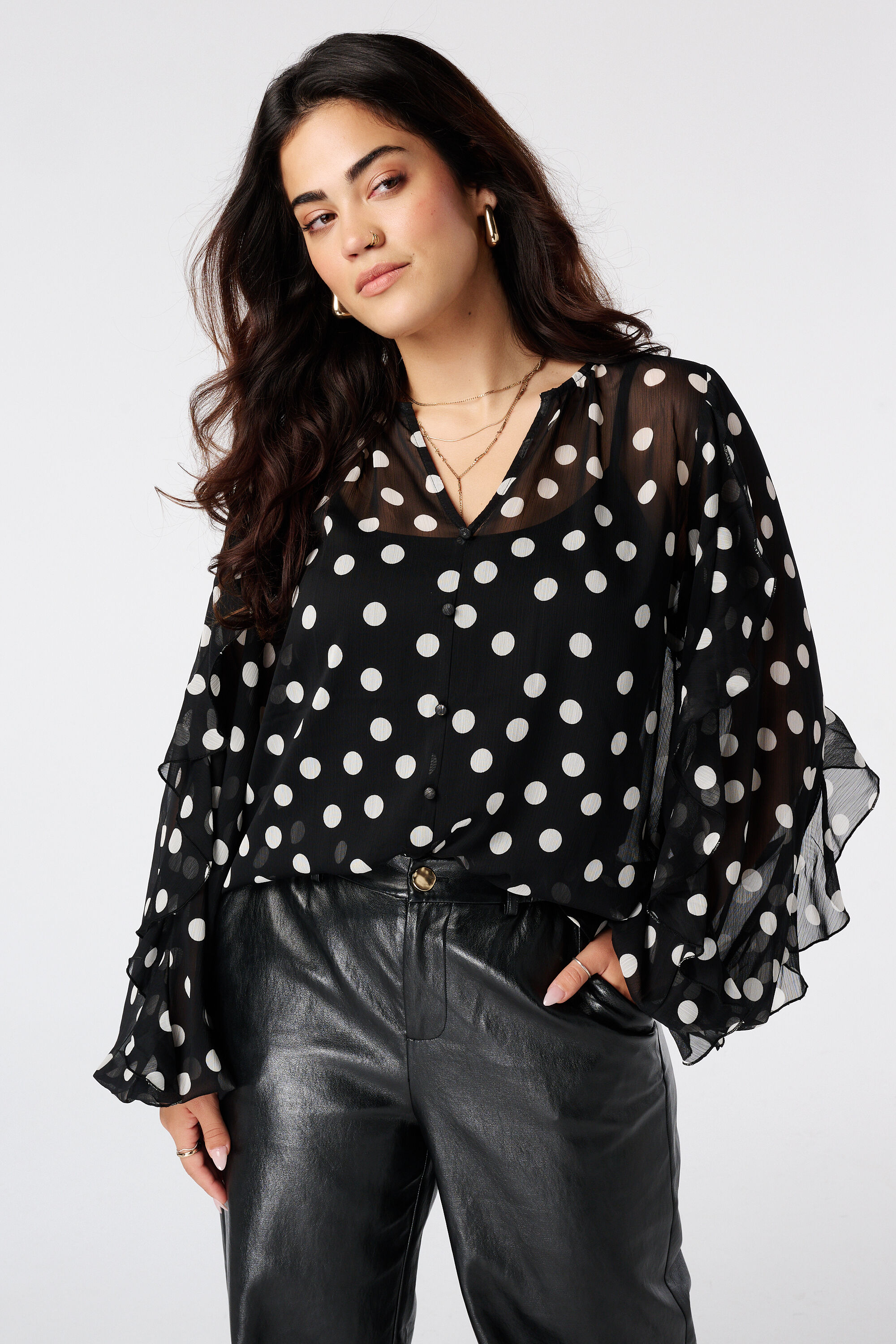 Blouse met volants
