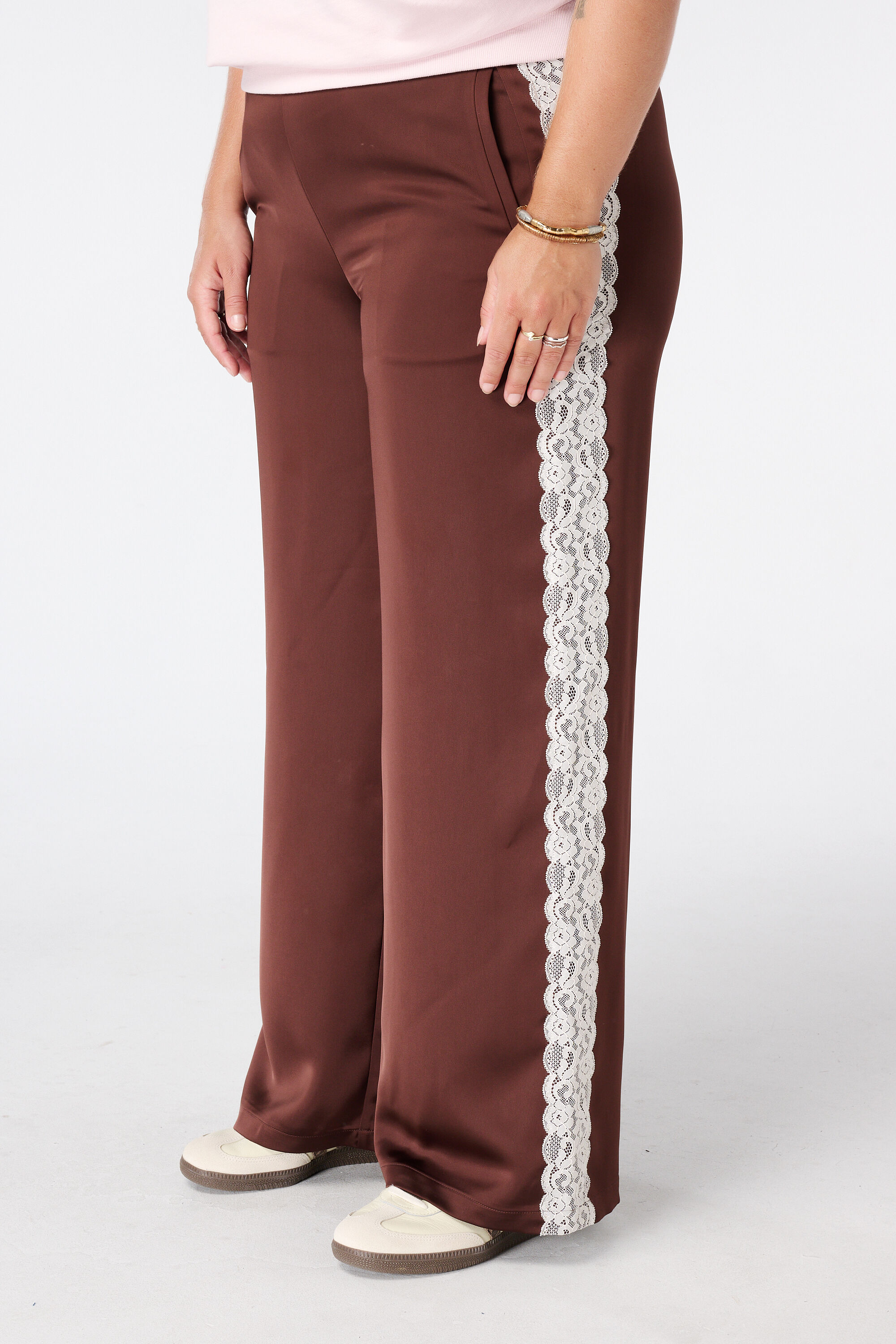Broek met kanten zijkant image number 5