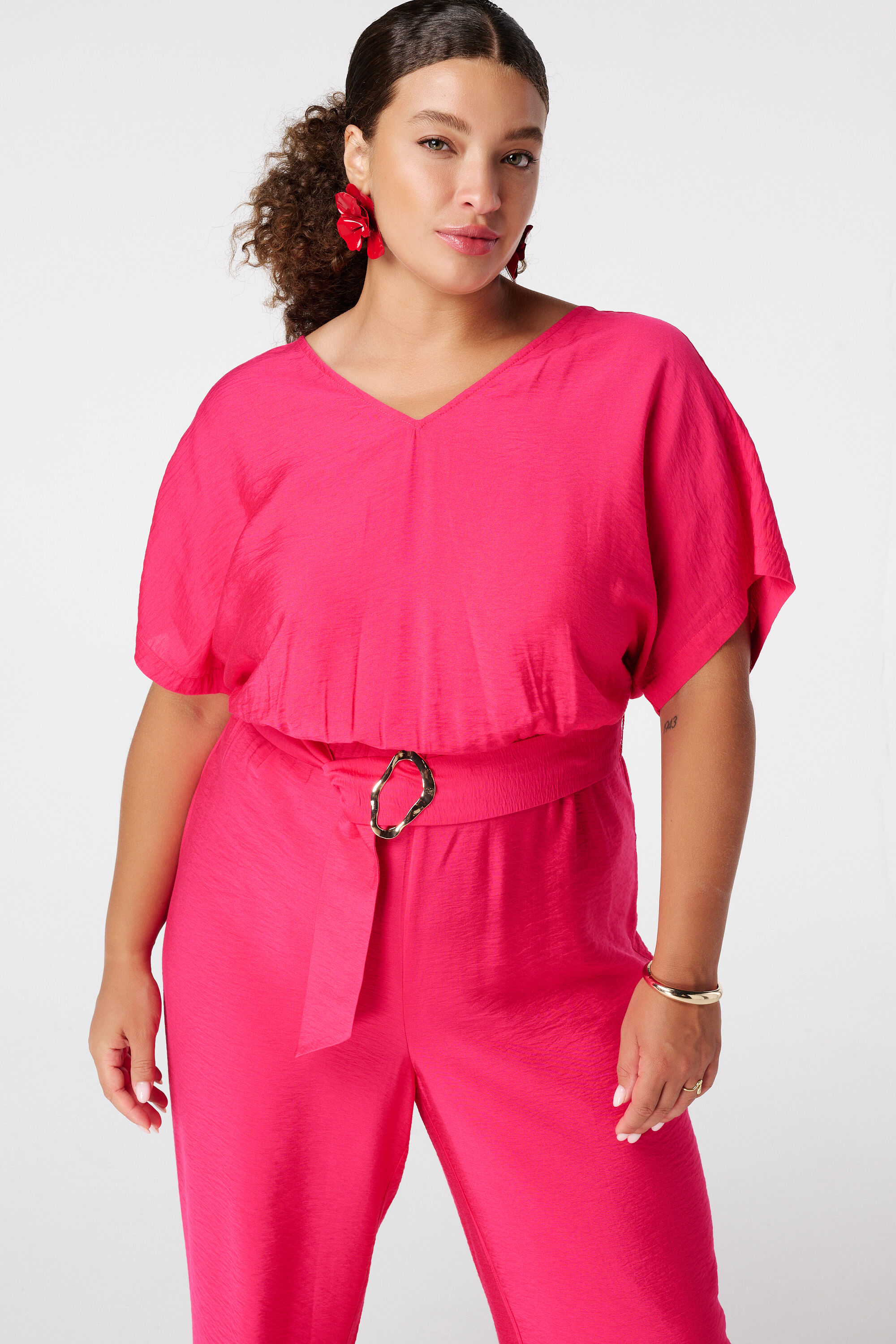 Jumpsuit met sierceintuur image number 4