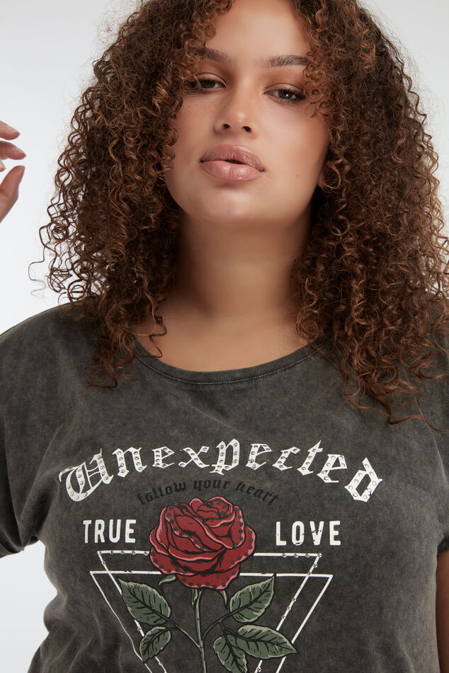 Long t-shirt à imprimé image number 4