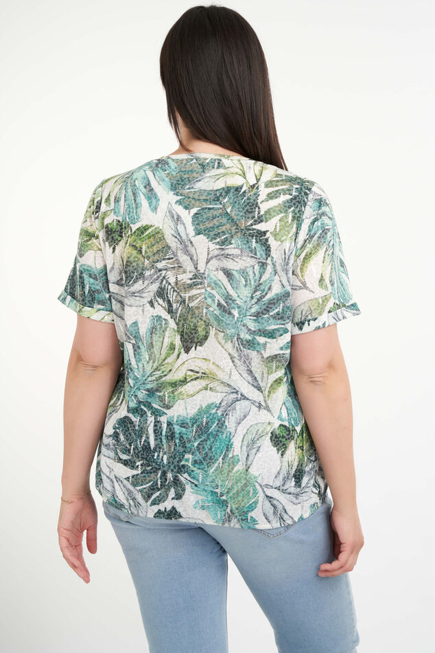 Haut à imprimé feuilleté  image number 4