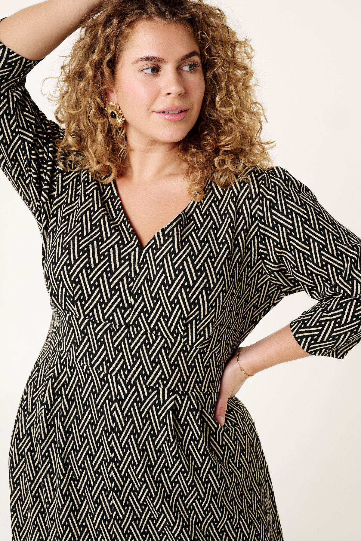 Femmes Robe midi a imprime MS Mode