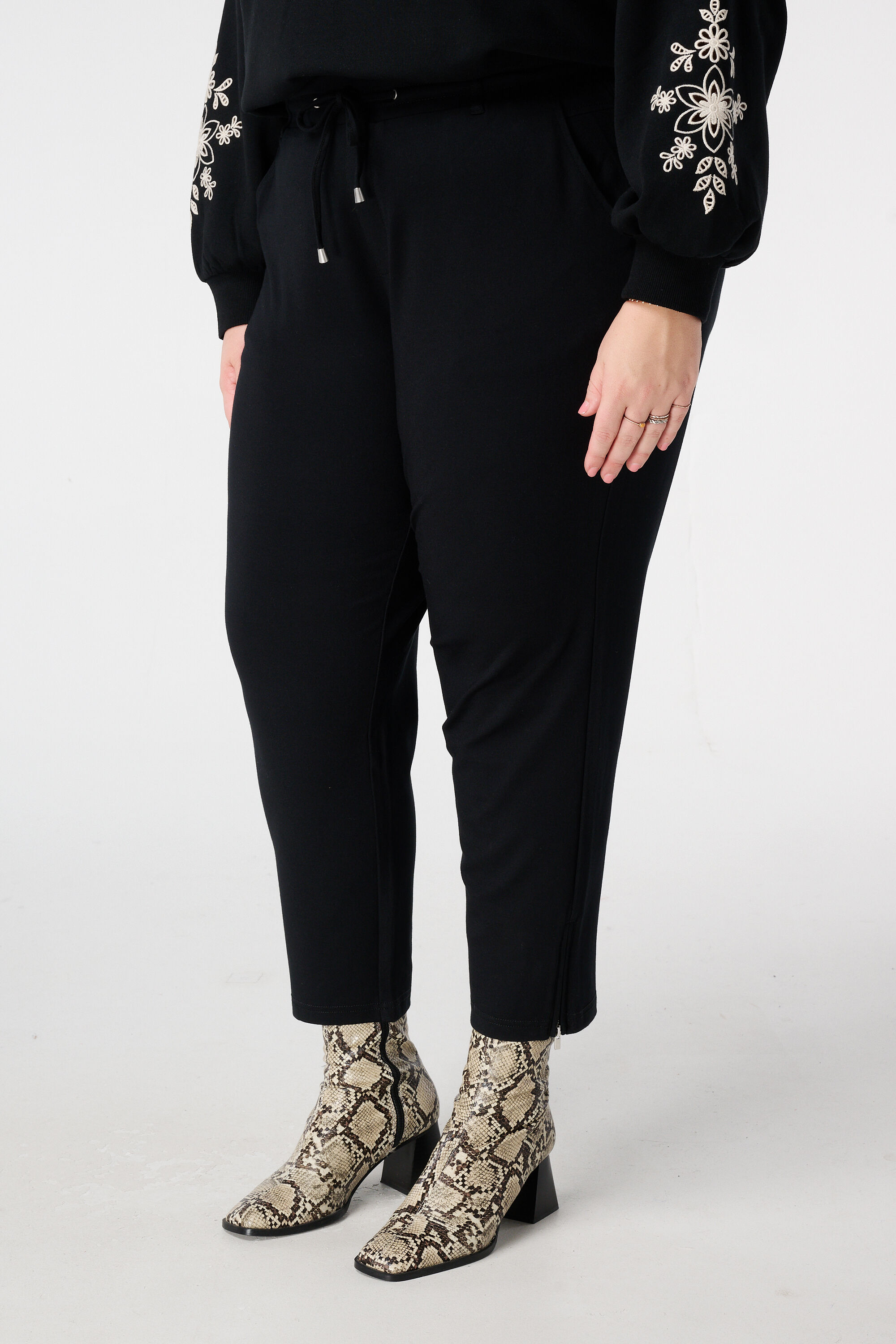 Broek met elastische tailleband image number 5