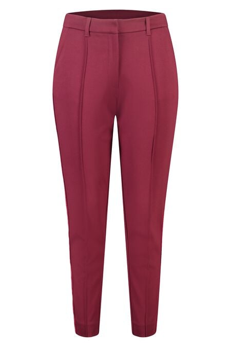 Tapered pantalon met bies aan de zijkant