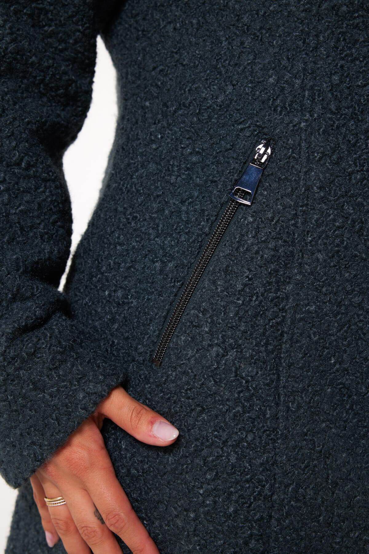 Manteau boucl&eacute; image number 5