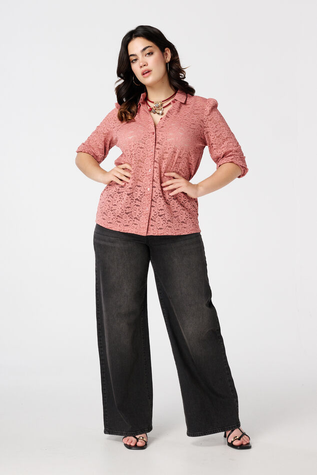 Blouse met kant  image number 5