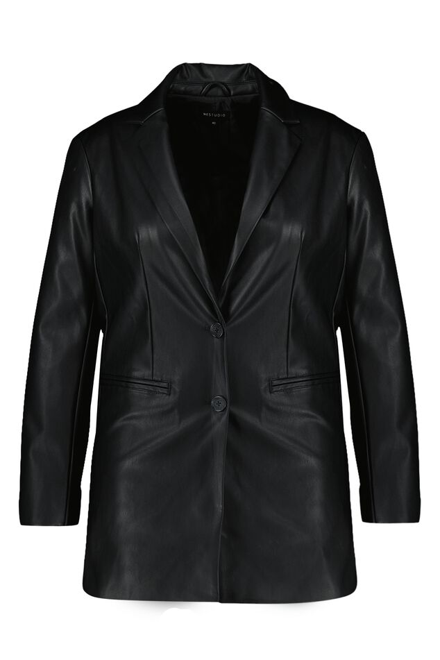 Blazer en similicuir image number 2