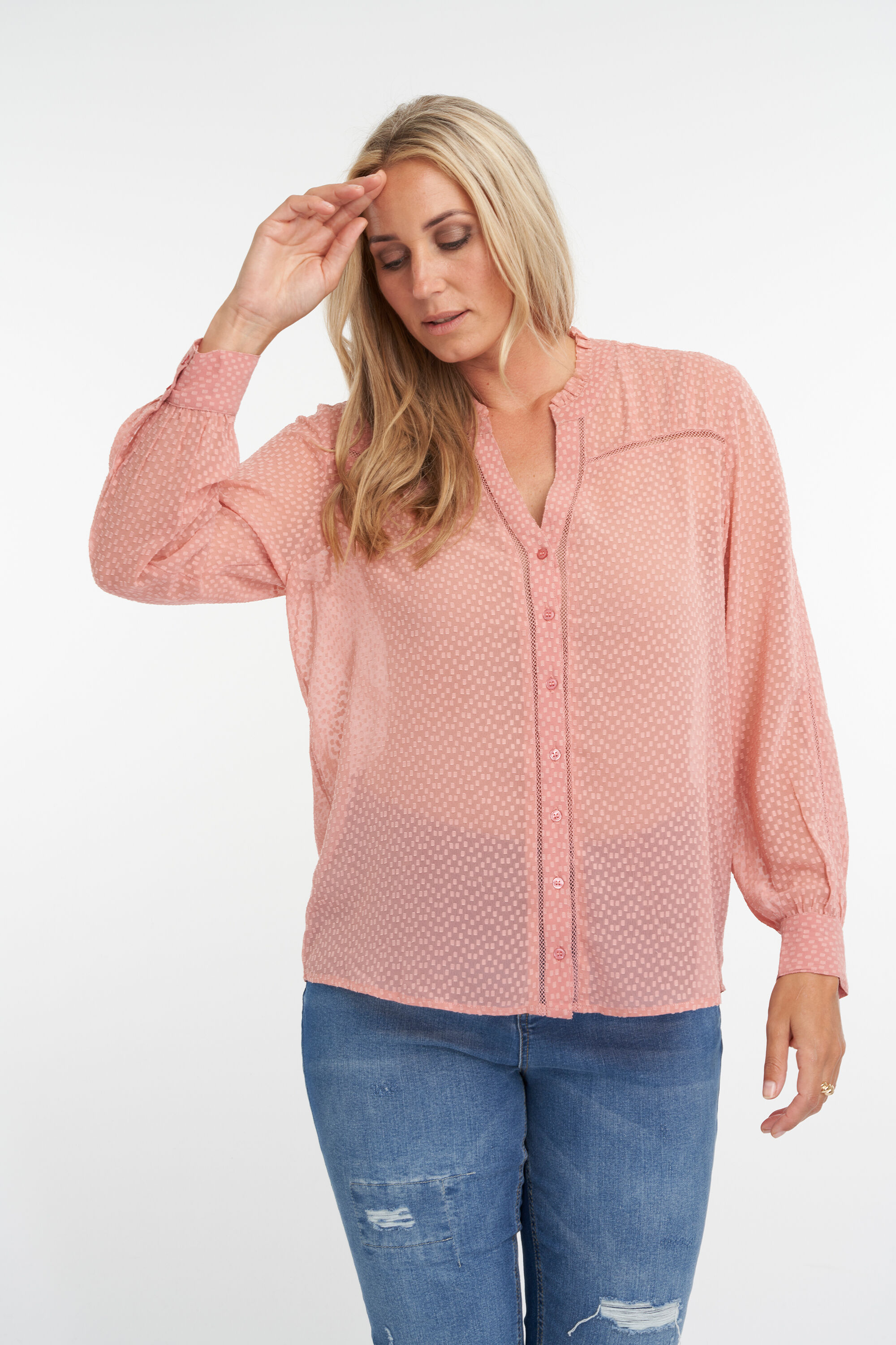 Blouse met stipjes image number 6