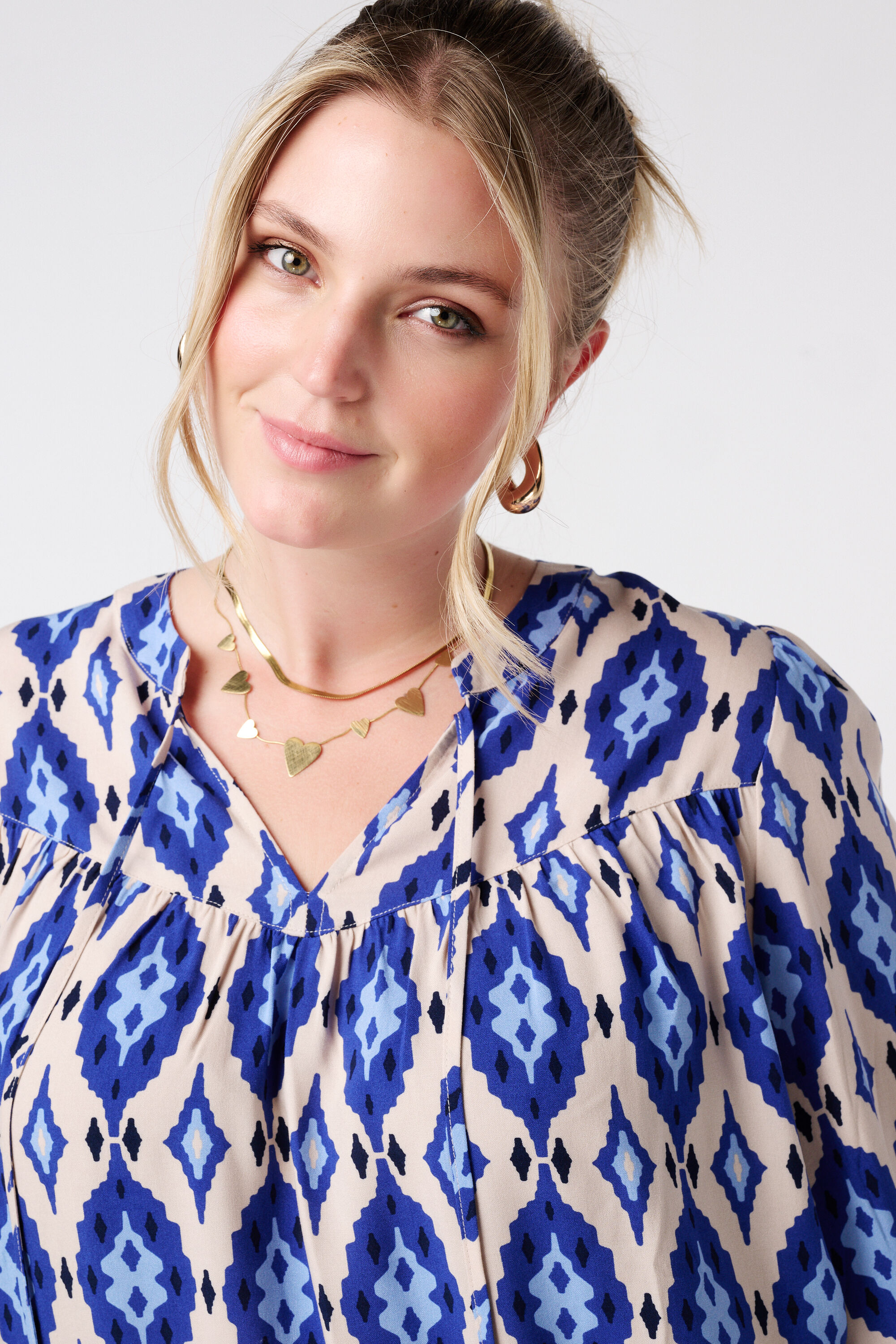 Blouse imprim&eacute;e avec bobines image number 4