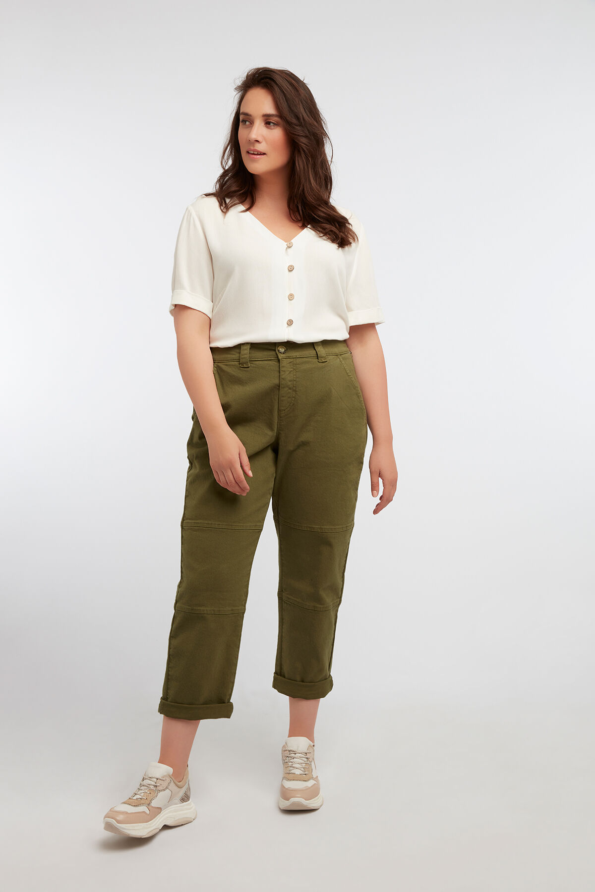 Blouse in boxy model image number 3