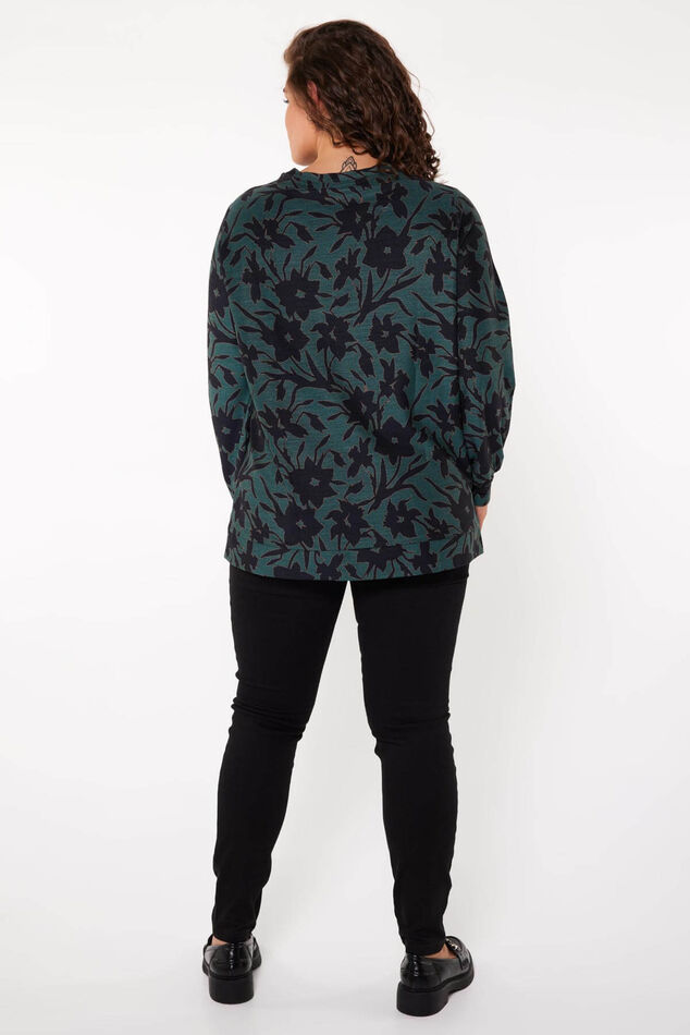 Sweater met bloemenprint image number 4