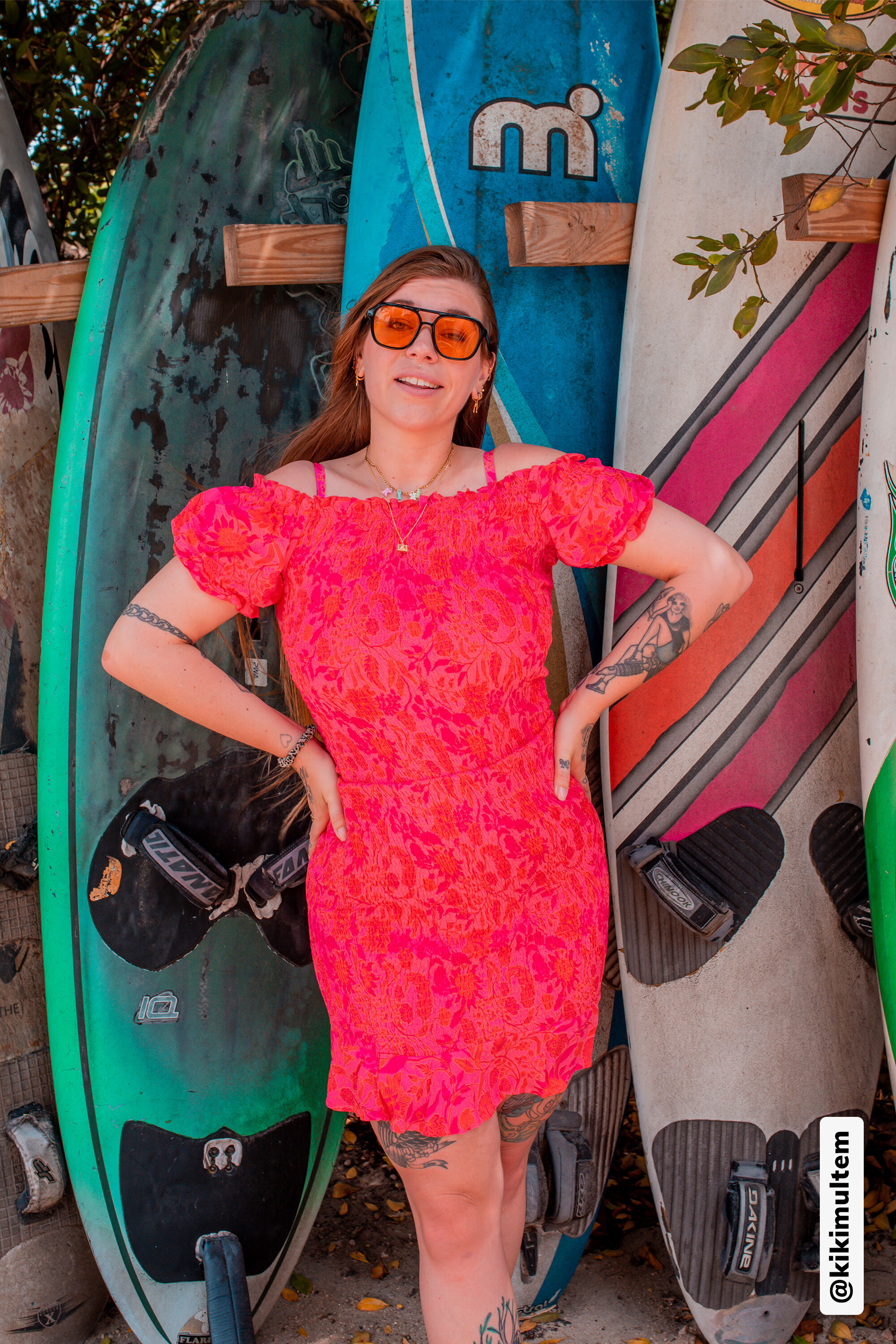 Robe d&eacute;tails smock&eacute;s &agrave; imprim&eacute; image number 6