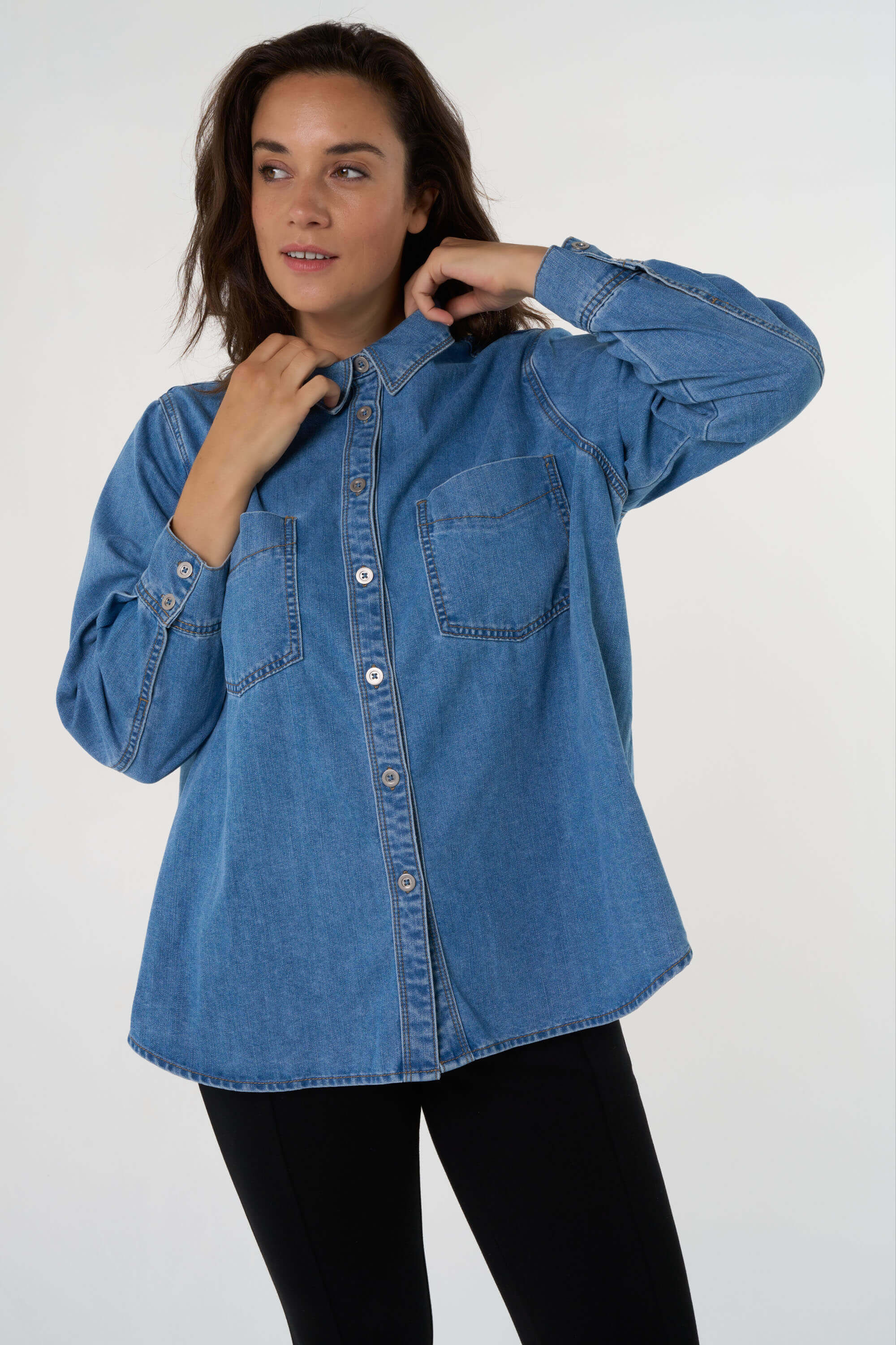 Dames Denim blouse MS Mode