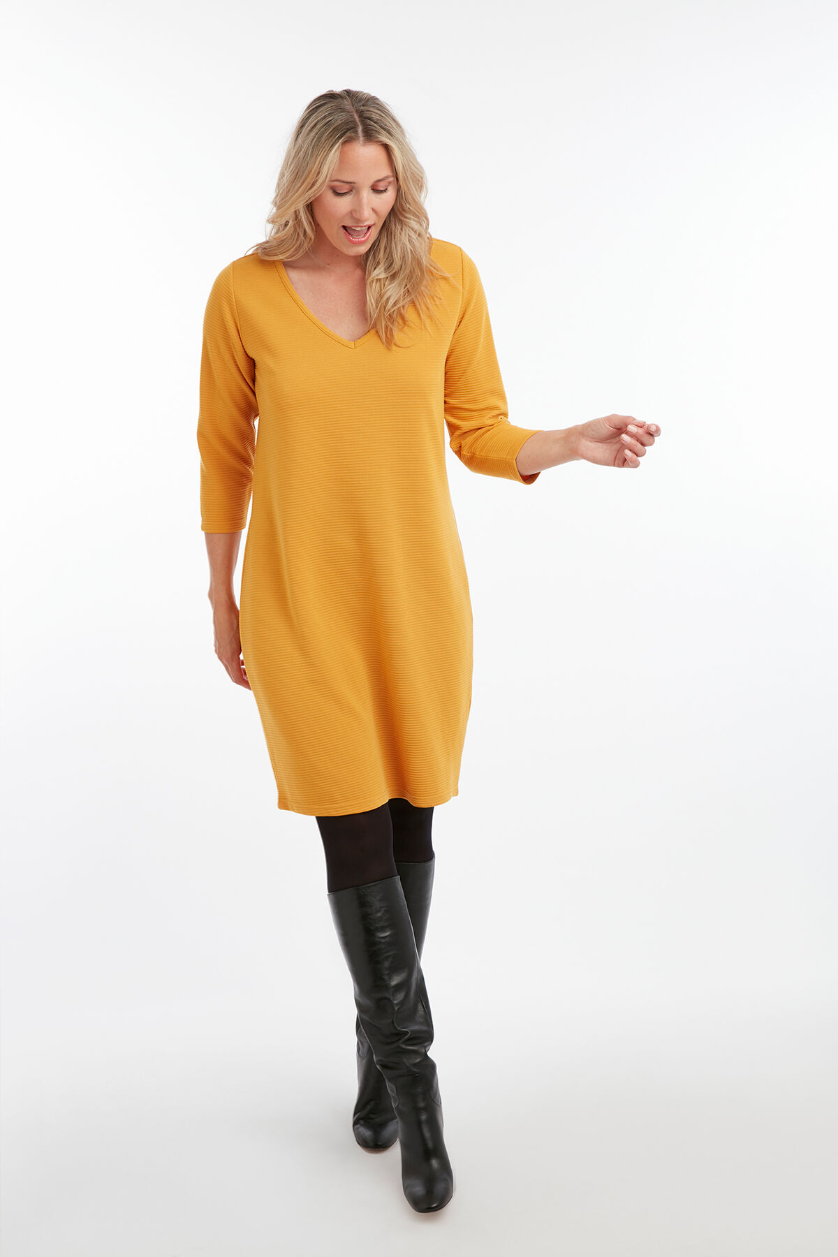 Jurk van ribstof image number 3