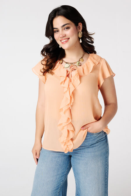 Blouse met volants Blouse met volants