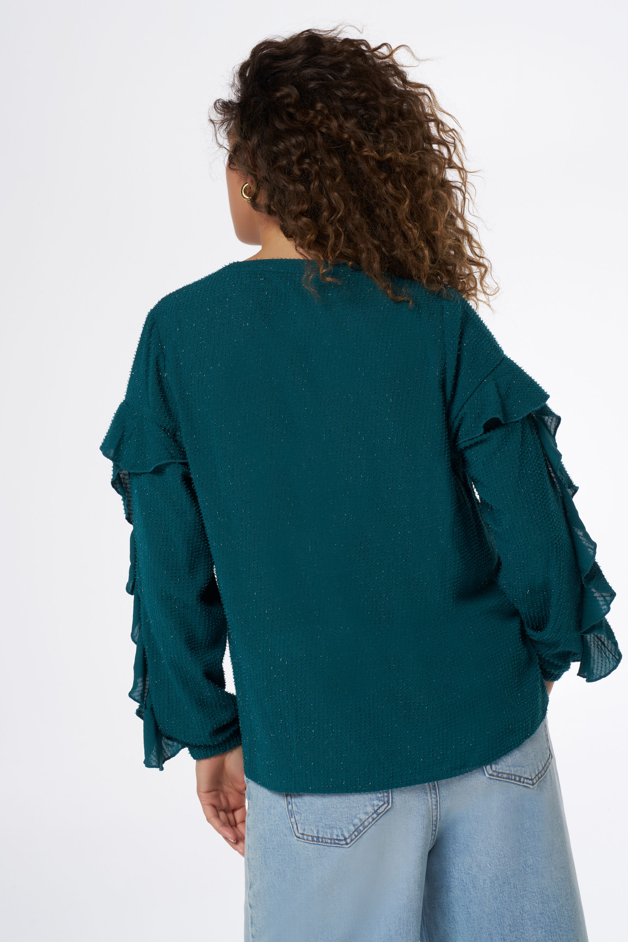 Blouse met volants image number 3