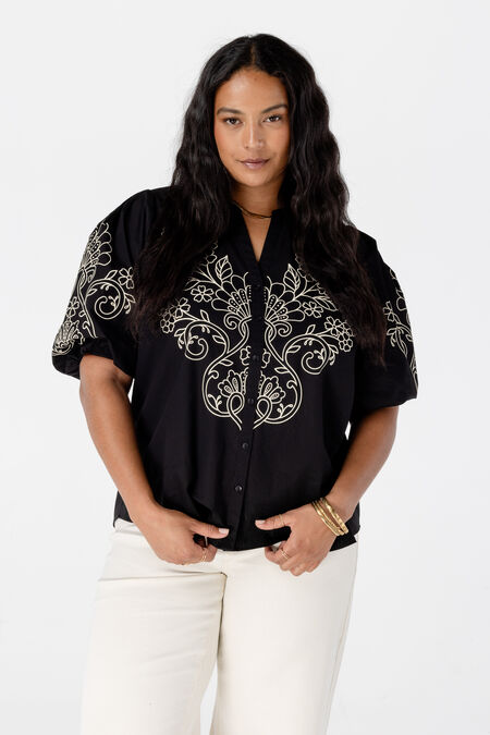 Blouse à manches bouffantes Blouse à manches bouffantes