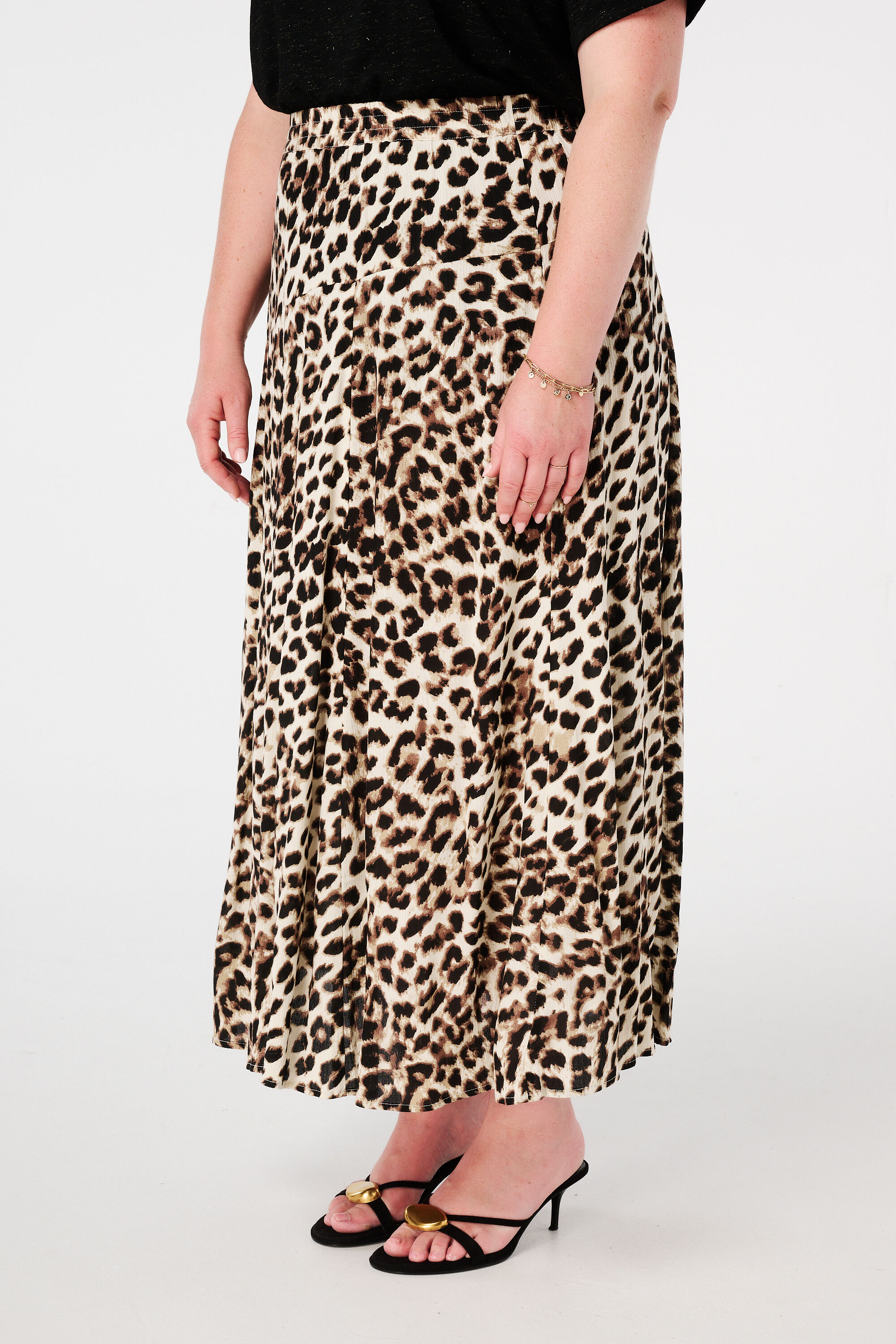 Rok met elastieke tailleband image number 5