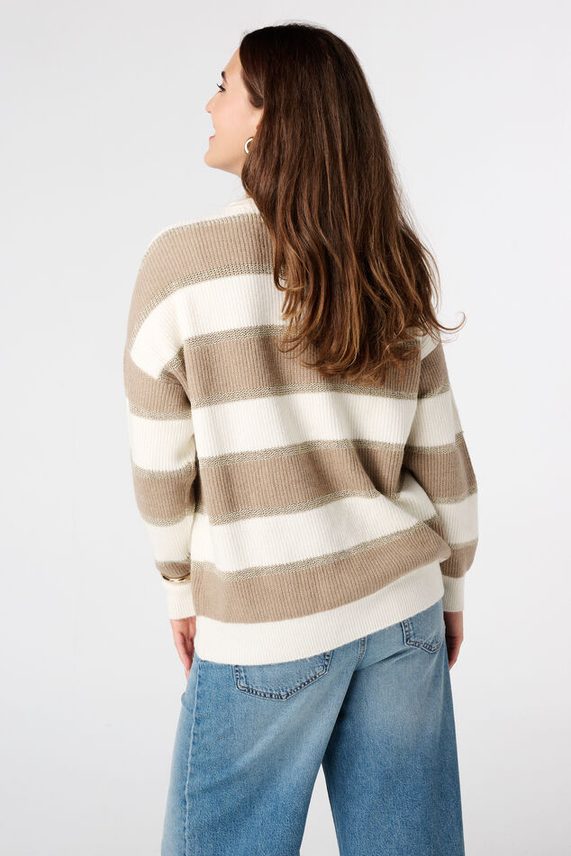 Pull rayé avec lurex image number 3