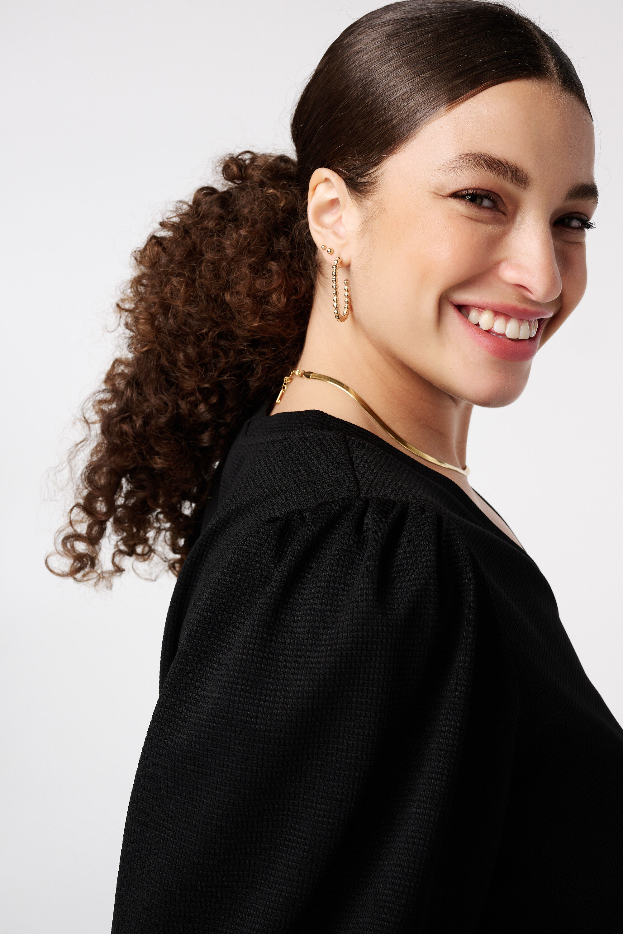 Top met pofmouwen image number 4